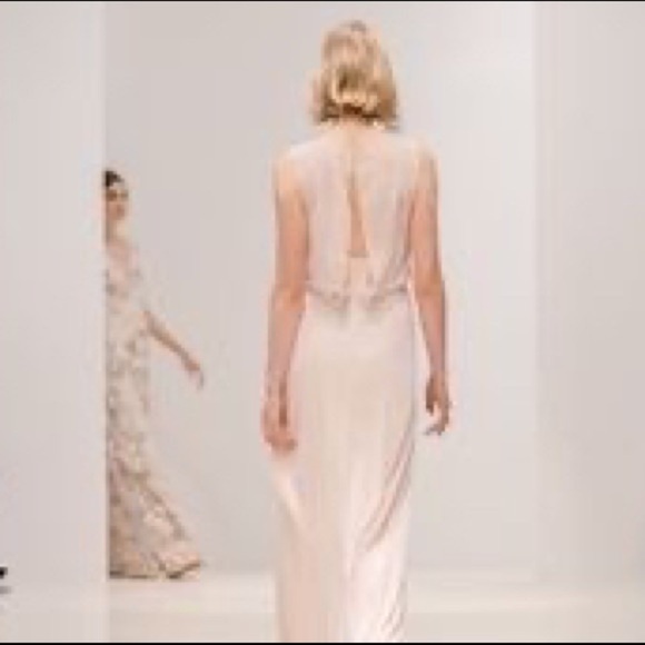 Jenny Yoo / NWT Paltrow Gown soft blush chiffon - Picture 6 of 6